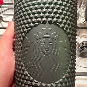 Starbucks Dark Green Textured Tumbler